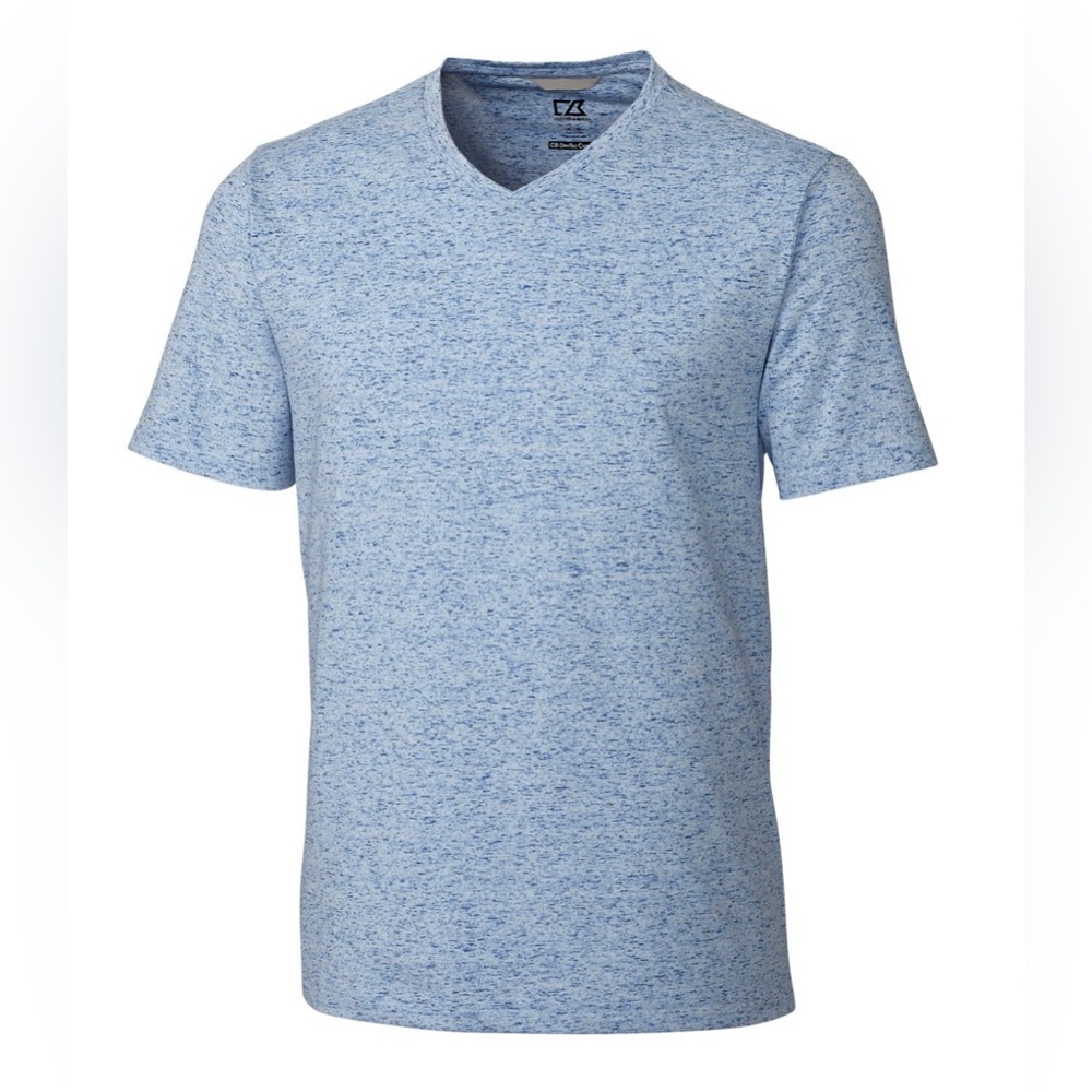 Cutter & Buck Advantage Space Dye Tee Tour Blue Size Large